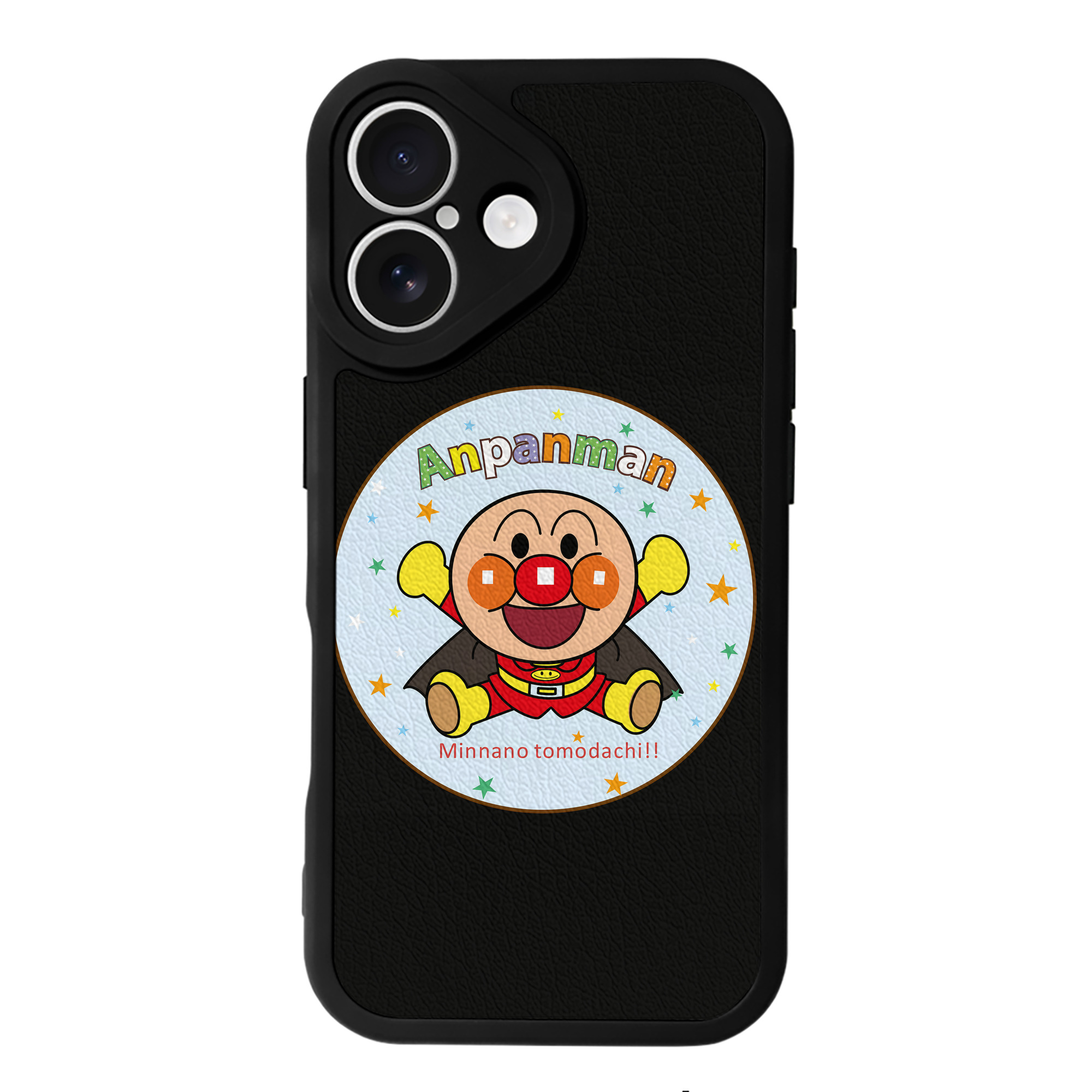 （画像用） アンパンマン Anpanman 【iPhone 16シリーズ対応】シリコンスマホケース（レザー調） 材質：シリコン
